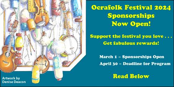 Read Below for info on how to sponsor Ocrafolk Festival 2024